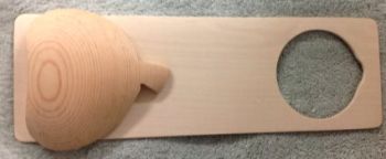 WOOD DOOR PLATE & PUMPKIN CUTOUT