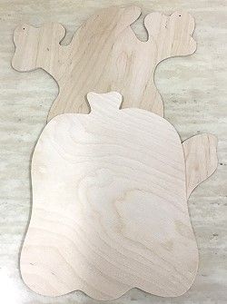 GHOST and PUMPKIN WOOD SET