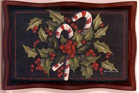 CANDY CANE HOLIDAY TRAY